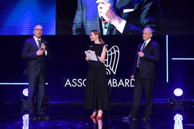 Assolombarda Awards - Agostino Santoni, Cristiana Capotondi, Alberto Pirelli