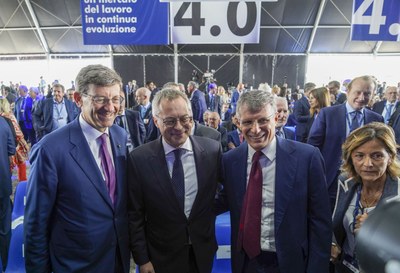 Assemblea 2022 - Ministro Vittorio Colao, Carlo Bonomi, Alessandro Spada e Alessia Magistroni