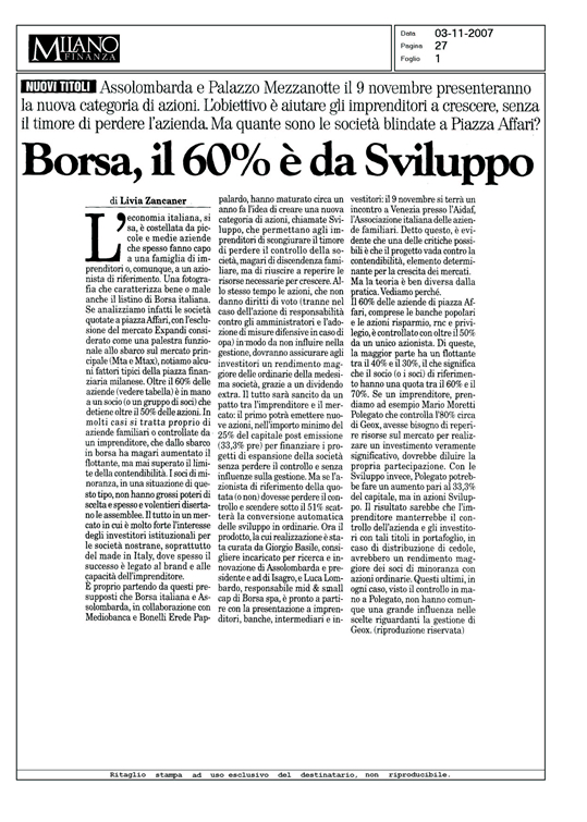 Basile_Milano Finanza_031107