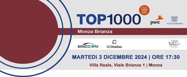 TOP 1000 Monza e Brianza - Edizione 2024